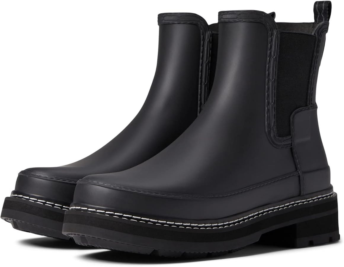 Hunter Footwear Women's Refined Chelsea Stitch Detail Rain Boot | Amazon (US)