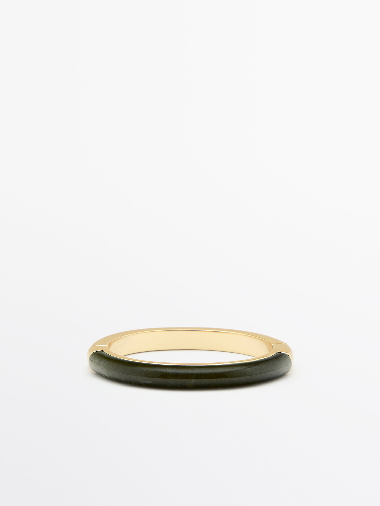Rigid bracelet with resin detail | Massimo Dutti UK