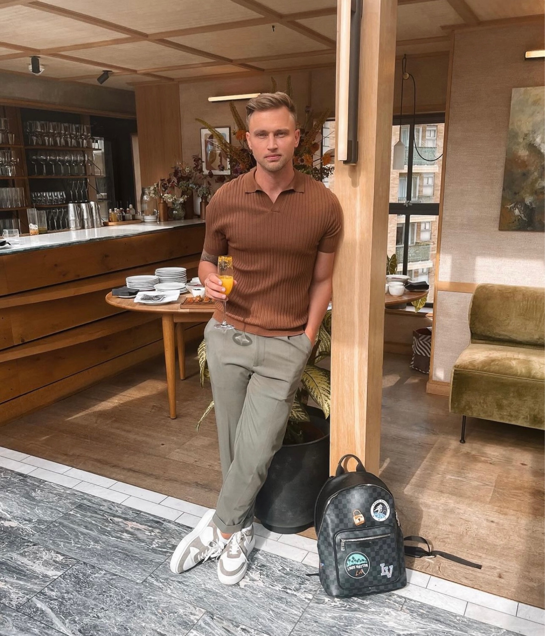 Nobl Clo, mens top, smart trainers, Louis Vuitton backpack, men’s fashion, neutral outfit, men’s style, transitional outfit, autumn outfit, men’s fashion inspiration, smart casual outfit, neutrals 

#LTKSeasonal #LTKstyletip #LTKeurope