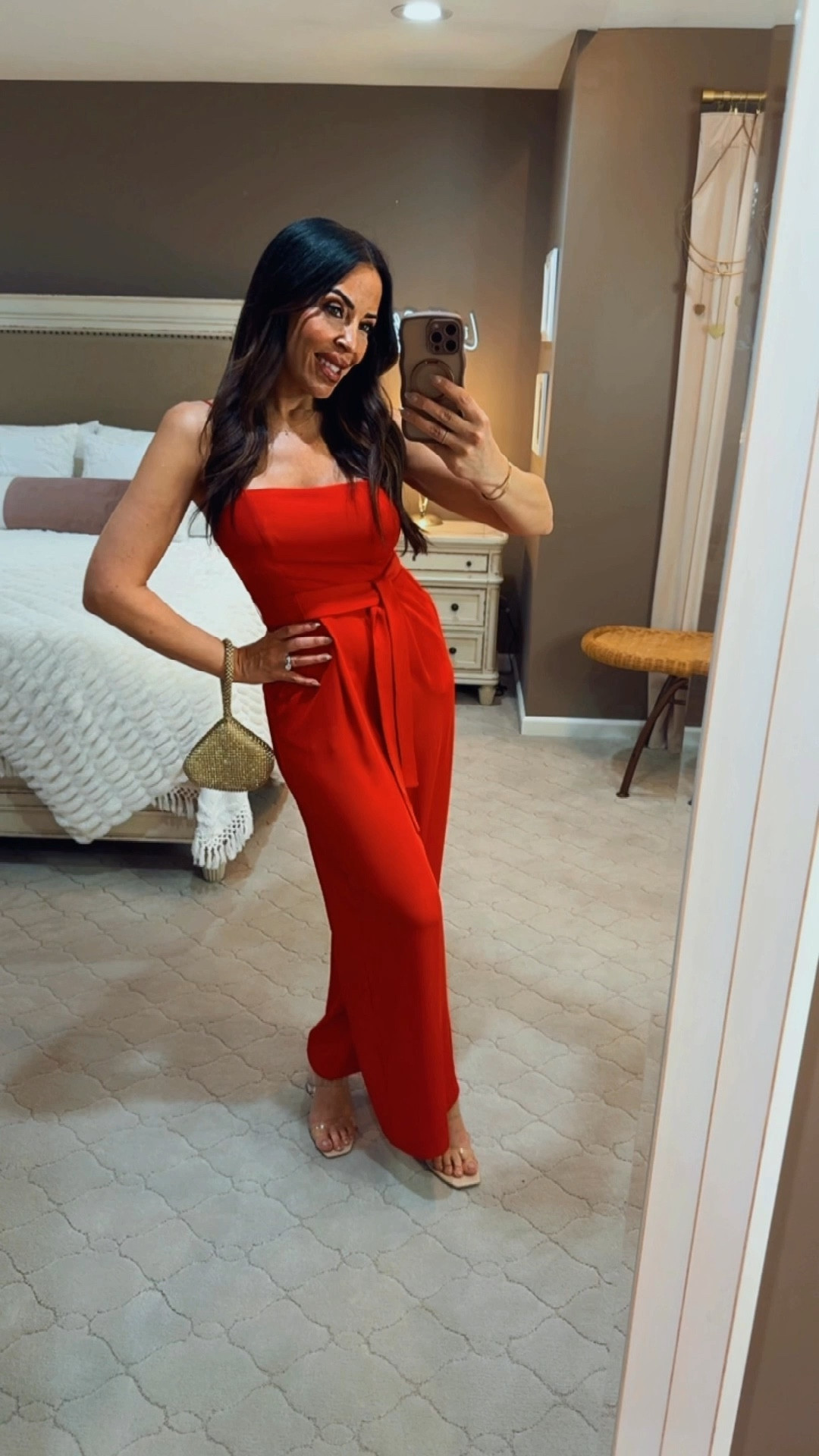 Red hot and ready to sparkle! 🔥💃🏻This jumpsuit is giving major holiday energy, and I am here for the dazzling details! If you see me doing a little twirl at the party, don't say I didn't warn you 🤪
Also-it’s on sale!

#kohls #affordablefashion #DazzlingRed #JumpsuitStyle #FashionReel #PartyOutfit #FestiveFashion

#LTKOver40 #LTKHoliday #LTKootd
