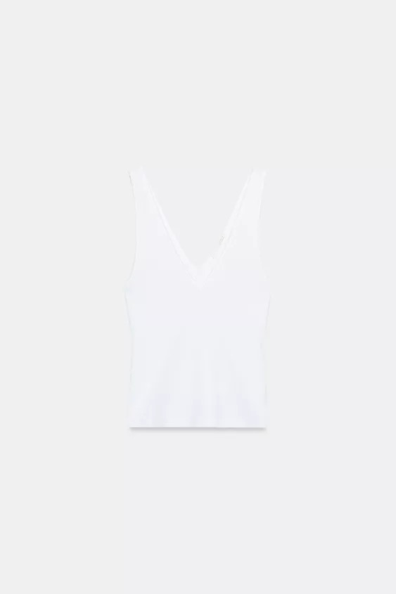 V Neck Top | Zara UK