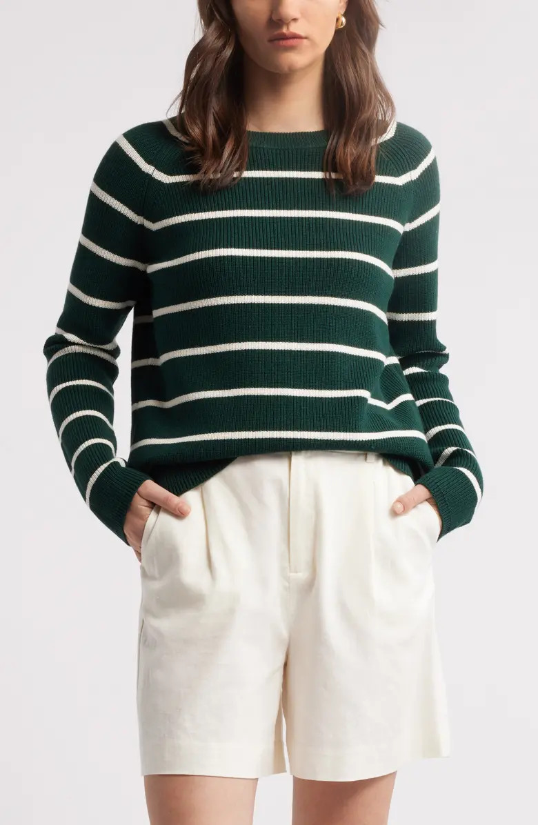 Nordstrom Rib Organic Cotton & Merino Wool Sweater | Nordstrom | Nordstrom