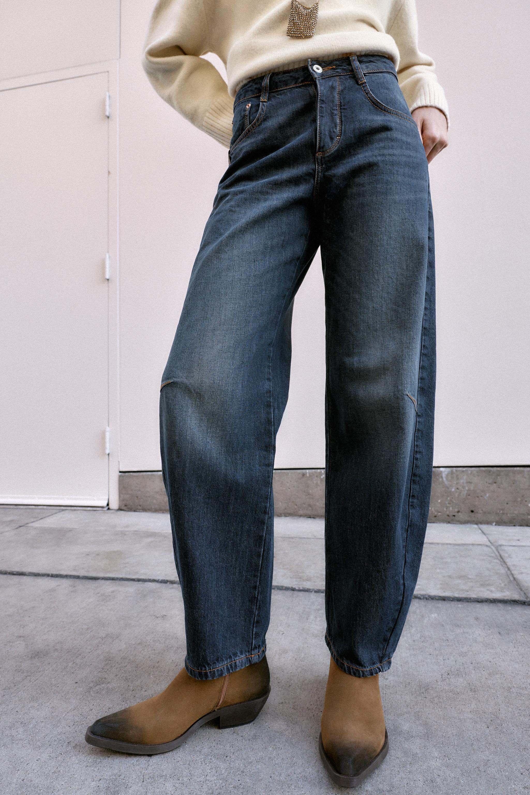 Z1975 MID-RISE BALLOON FIT JEANS | Zara US