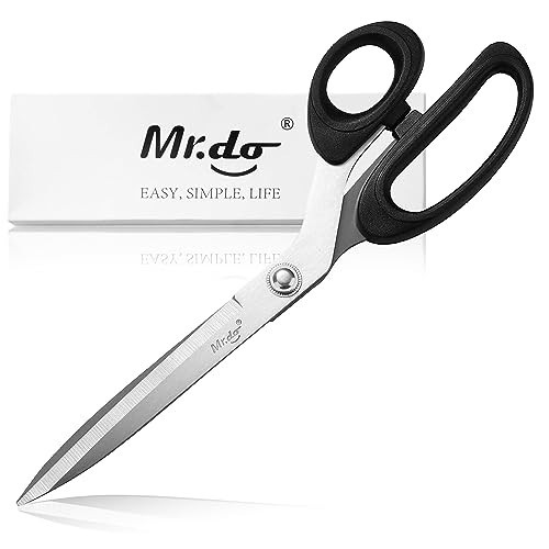 Mr.do Fabric Scissors 10 inch Sewing Scissors All Purpose Sharp Heavy Duty Fabric Scissors for Cutting Clothes Leather Classic Stainless Steel Professional Fabric Shears for Tailor Office Home | Amazon (US)