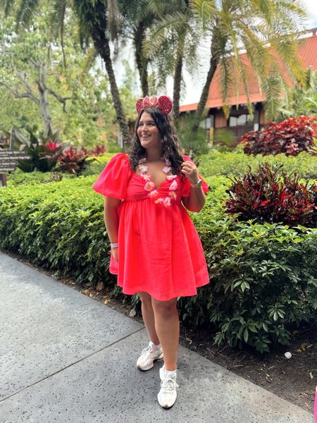 Disney day 1: Magic Kingdom outfit 🏰🩷 @ Polynesian Resort 🌺 
Original dress is Target, sold out. Linking some other pink dress options ✨

#LTKstyletip #LTKtravel #LTKplussize