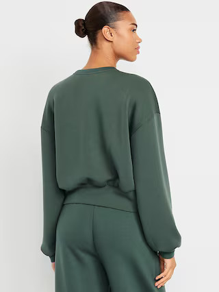 Bounce Fleece Twist-Front Top | Old Navy (US)