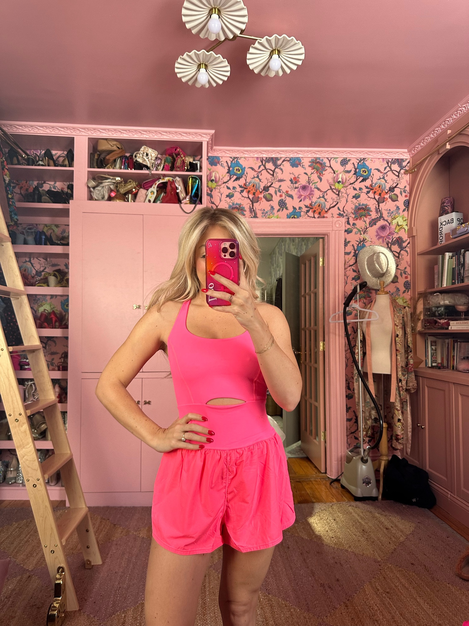 Free people FP movement righteous runsie pink wearing size small 

#LTKfindsunder100 #LTKfitness