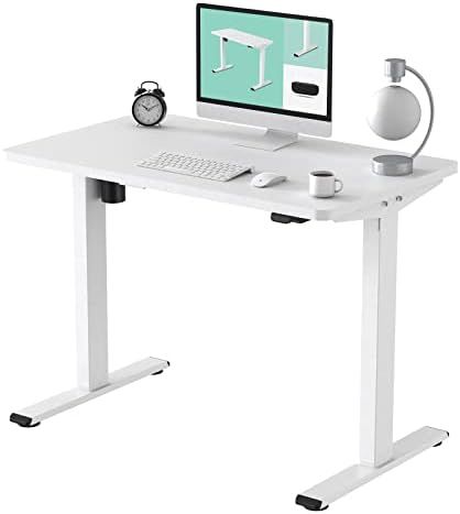 Flexispot EC1 Adjustable Height Desk 42 x 24 Inches Small Desk for Small Space Electric Sit Stand... | Amazon (US)