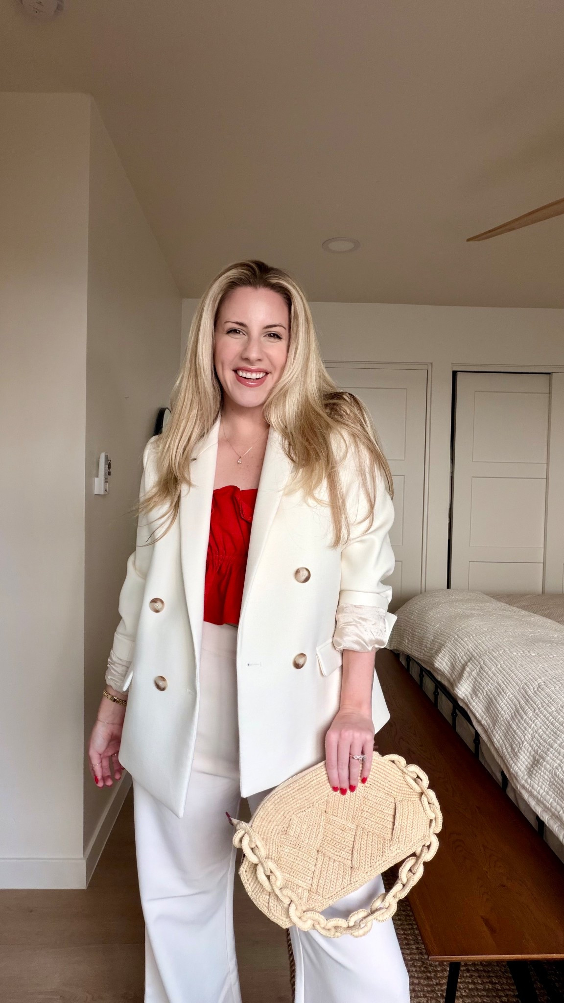 one of my favorite outfits lately 🤍

adding a little color with the red top but keeping everything else simple and tailored

linking everything (and similar options) ✨

#LTKSeasonal #LTKootd #LTKdayinmylife