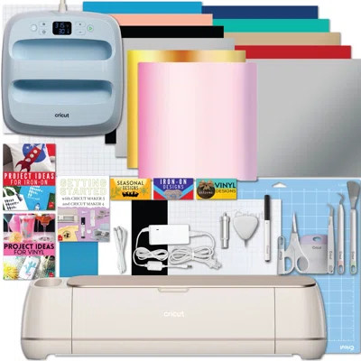 Cricut Maker 4 Cutting Machine with EasyPress 3 Heat Press and Materials Bundle | Wayfair North America