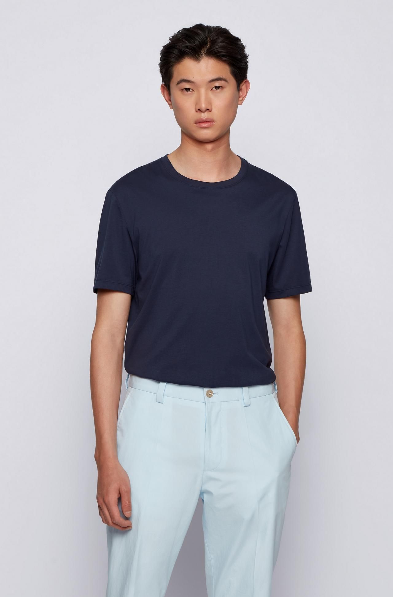 BOSS - Regular-fit T-shirt in soft cotton | Hugo Boss (UK)