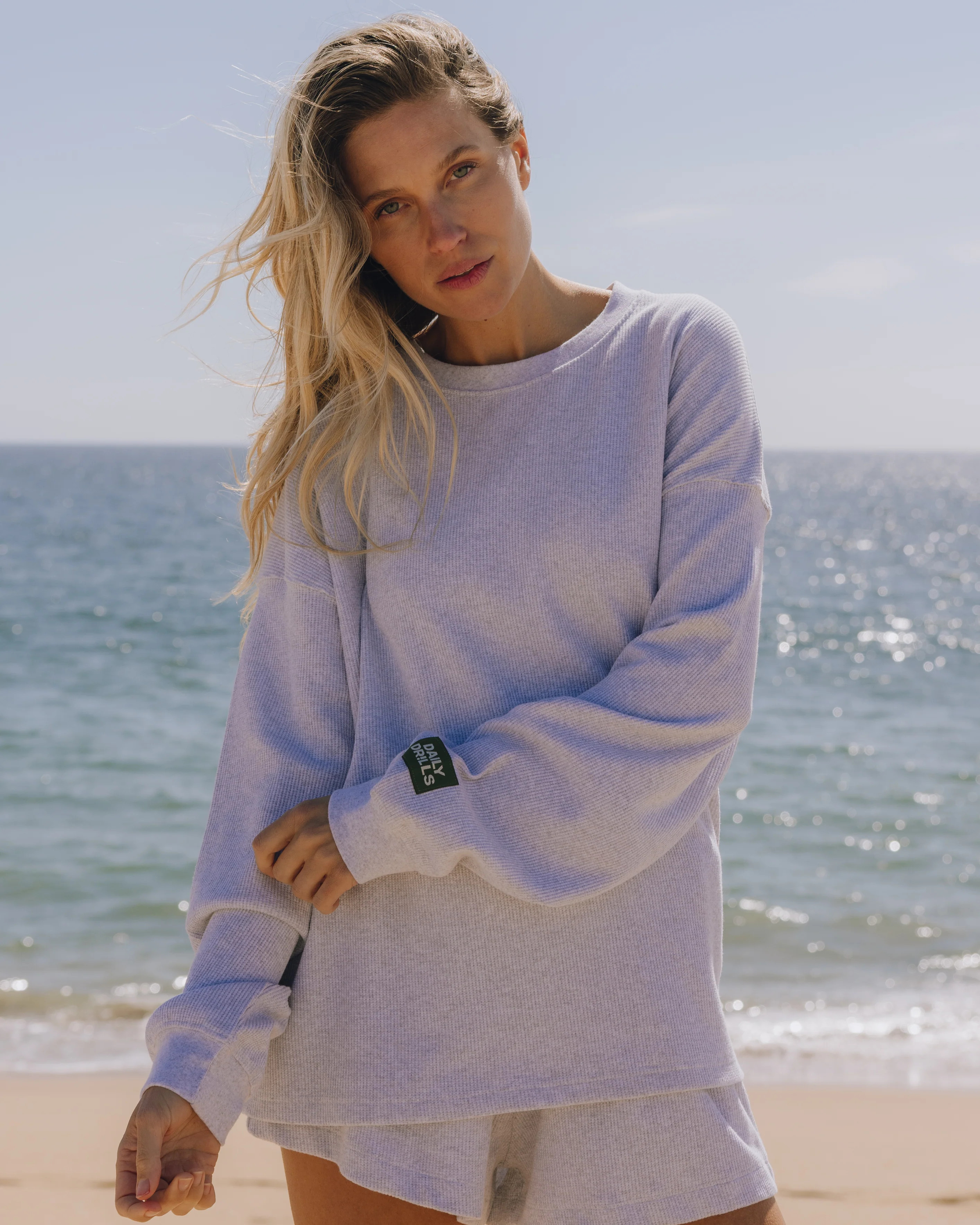 Oversized Thermal - Light Grey | Daily Drills