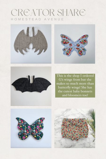 Creator share - dress up wings and baby bloomers from the cutest shop!

Baby | Halloween | wings

#LTKHalloween #LTKkids #LTKfamily