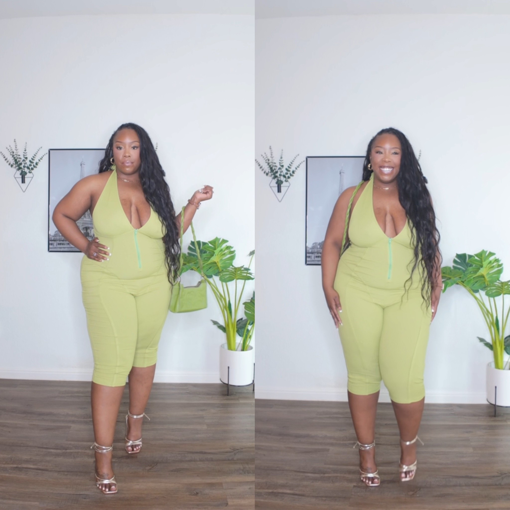 Green romper size 1X

#LTKgrwm
