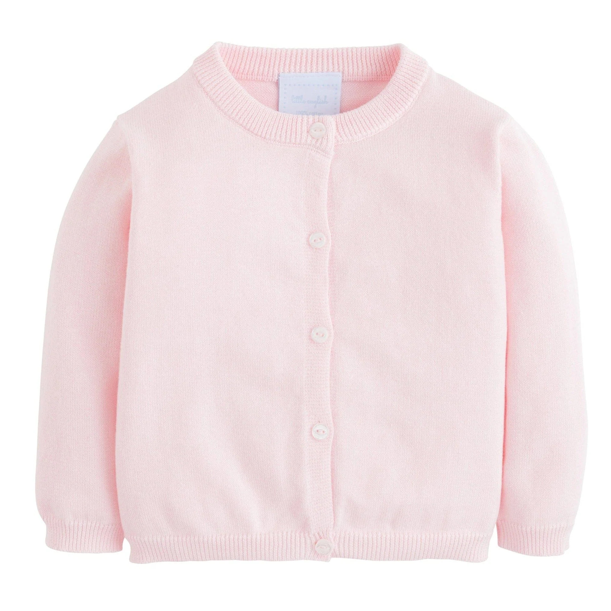 Baby Pink Cardigan - Essential Cardigan | Little English
