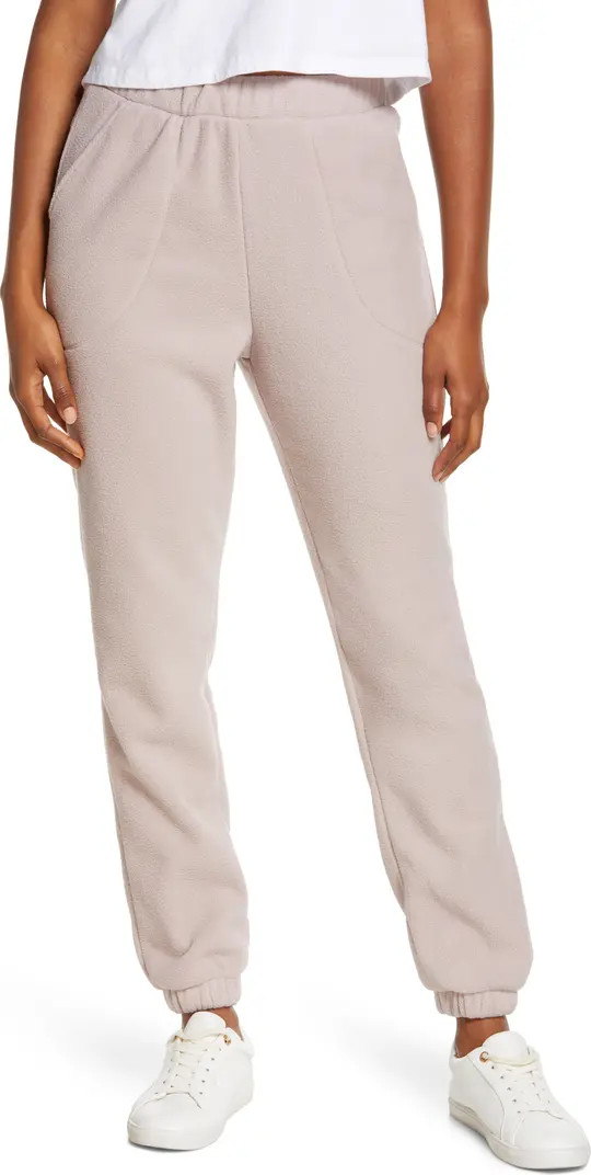 Zella Cozy Up Polar Fleece Sweatpants | Nordstrom | Nordstrom