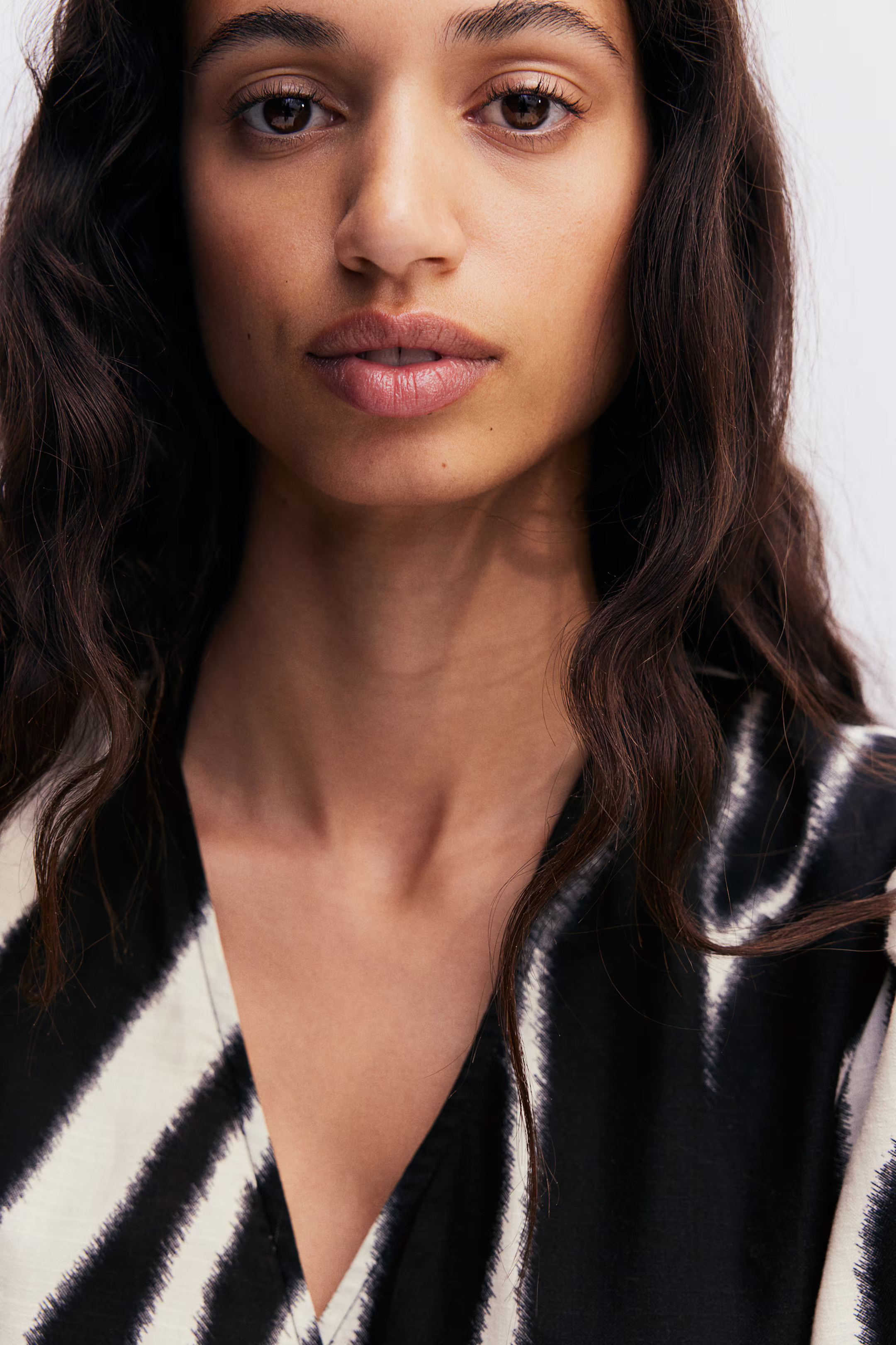 Cotton Wrap Dress - Black/zebra print - Ladies | H&M US | H&M (US + CA)