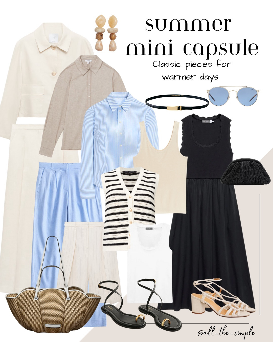 Timeless pieces to create a perfect capsule for sunny days. 

#LTKstyletip #LTKAroundTheWorld #LTKsummer
