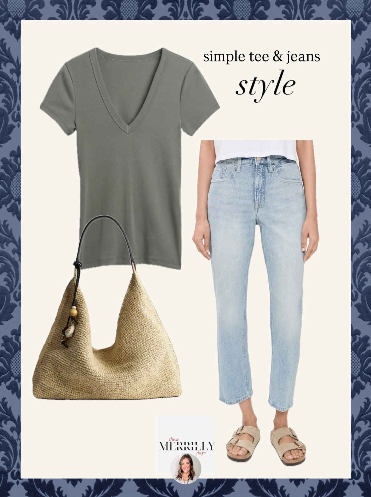 Simple but elevated basics perfectly styled for spring days ☀️ thesemerrillydays spring outfit inspo good American jeans shoulder bag womens casual spring outfit ideas 

#LTKmomlife #LTKdayinmylife #LTKootd