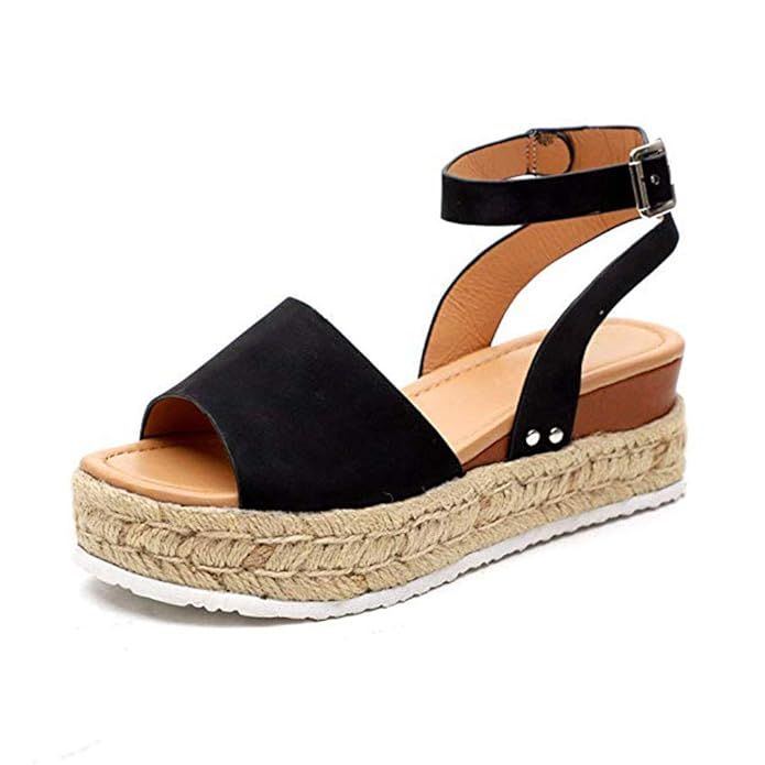 GETSING Women Wedge Sandals Platform Espadrilles Sandals High Heel Shoes Summer Shoes Open Toe Sa... | Amazon (US)