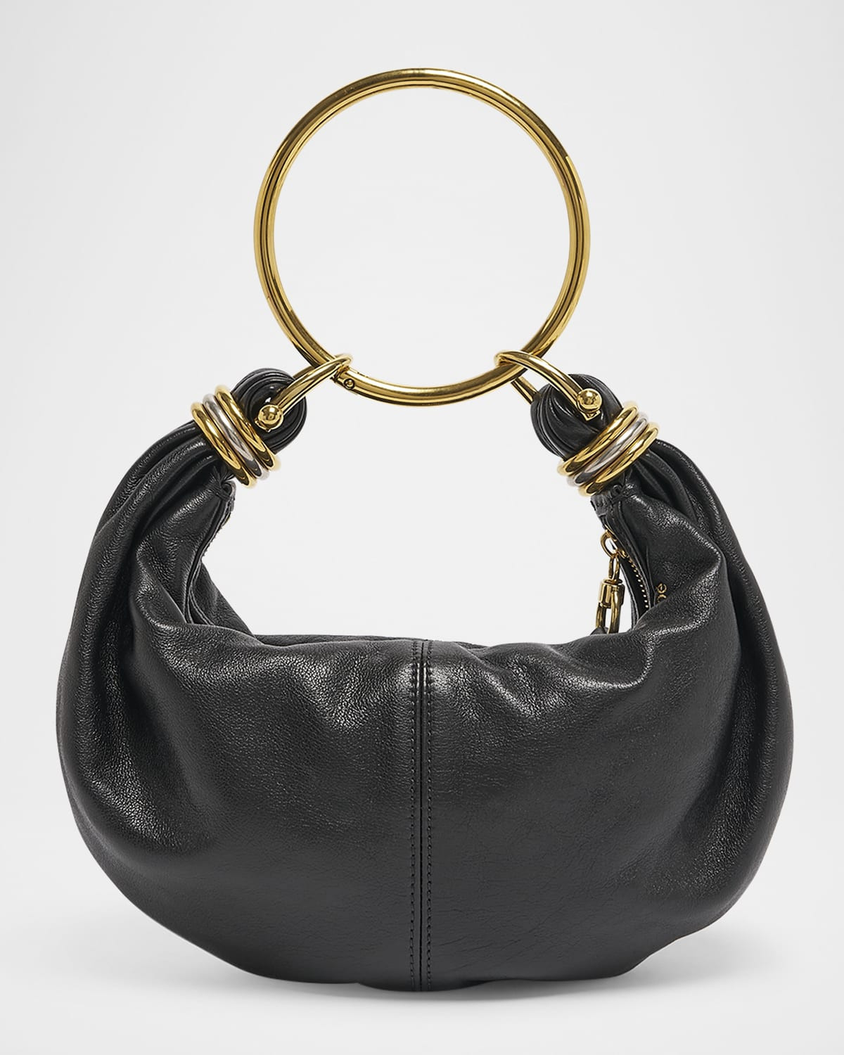 Bracelet Bag Mini in Shiny Grained Calfskin | Neiman Marcus