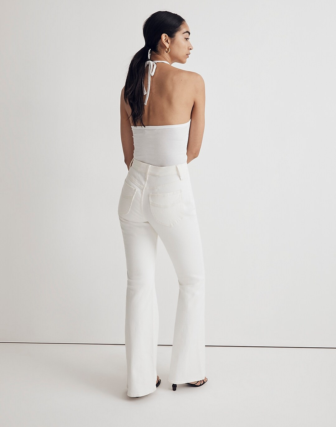 The Perfect Vintage Flare Jean in Tile White | Madewell