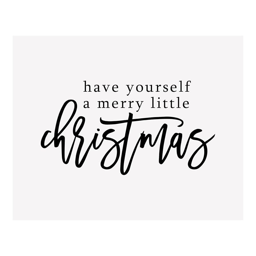 Merry Little Christmas-Christian Wall Art, Our Rustic Wall Decor With Christmas Song Is Perfect W... | Amazon (US)