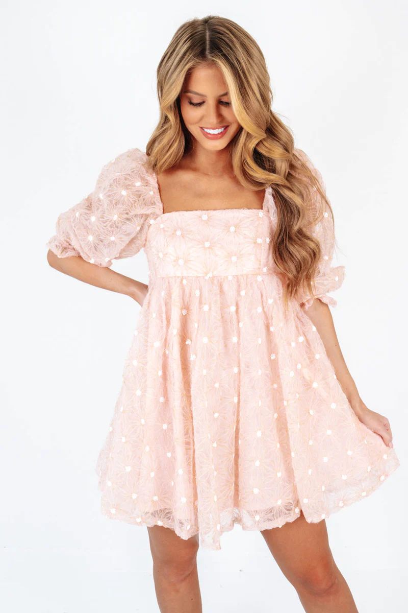 Blushing Beauty Dress - Blush | The Impeccable Pig