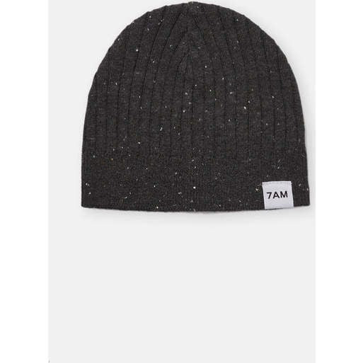7AM Enfant | Baby Hug Me Beanie, (Black Melange, Size 2-4Y) | Maisonette | Maisonette