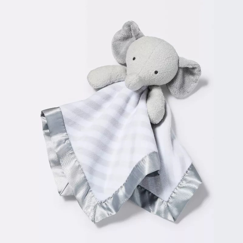Small Security Blanket Elephant - Cloud Island™  Gray | Target
