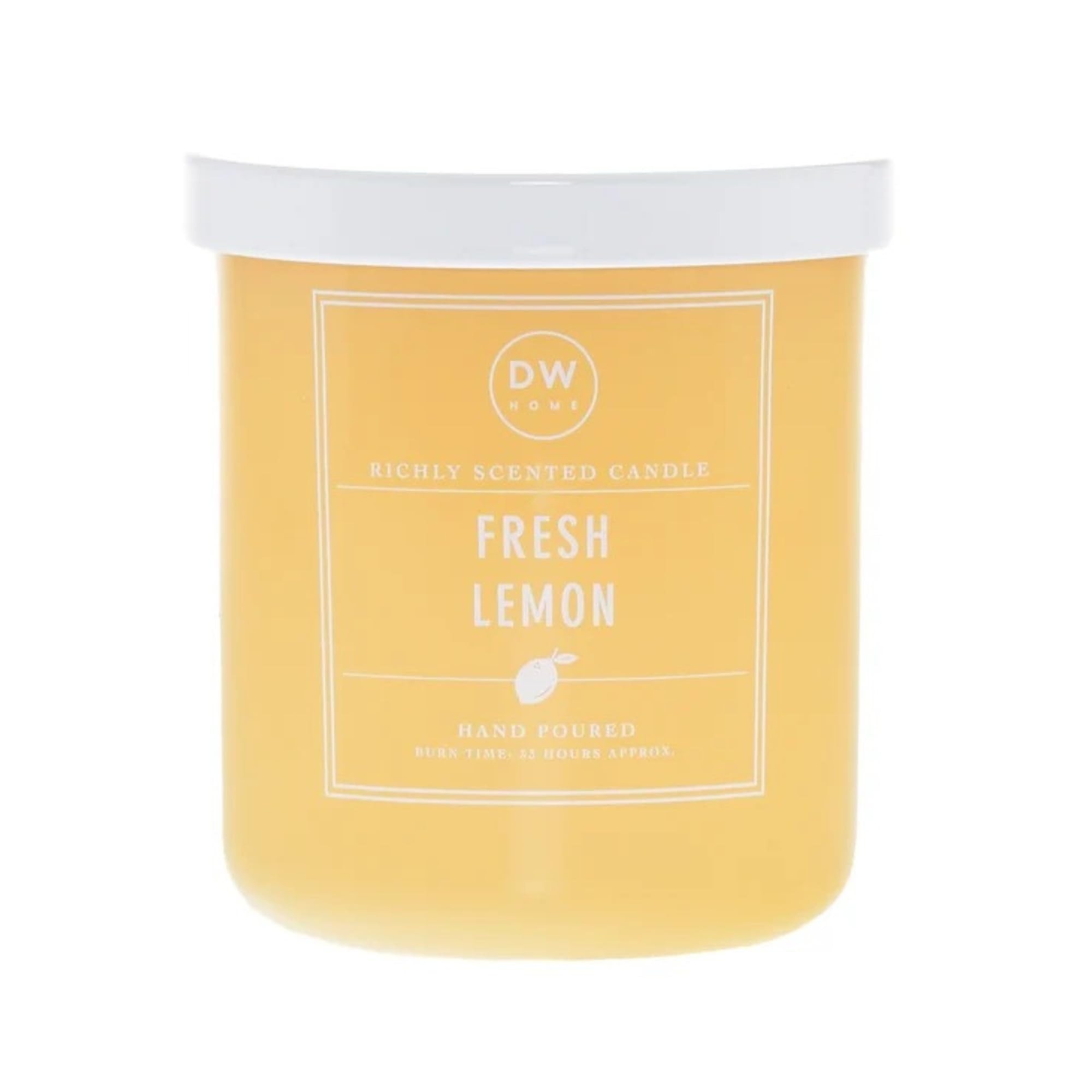 DW Home Fresh Lemon Scented Candle for Home, 9 oz, Medium Single Wick Candle Jar, Up to 33H Burn ... | Amazon (US)