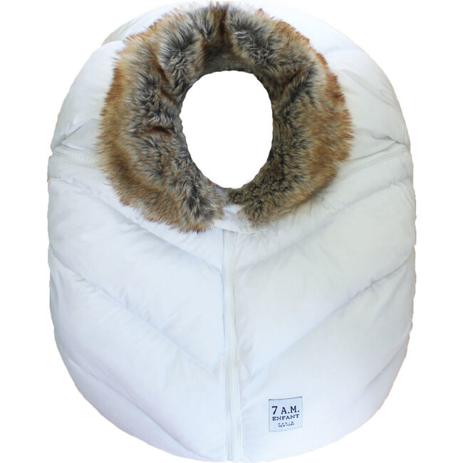 Car Seat Cocoon, White Tundra | Maisonette