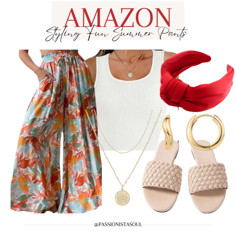 Summer outfit inspiration #summeroutfit #summeroutfitinspiration #summerpants #summersandals 

#LTKStyleTip #LTKShoeCrush