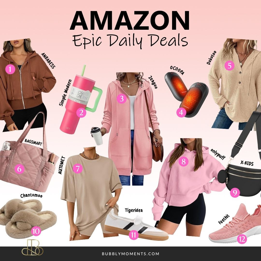 Today’s Women’s Epic Daily Deals are here and they are too good to scroll past. ✨ From everyday wardrobe staples to elevated must-haves you’ll reach for again and again, this curated Amazon find list is all about making daily style easy, comfortable, and effortlessly chic. Whether you’re refreshing your closet, upgrading your everyday essentials, or looking for versatile pieces that work from morning errands to casual nights out, these picks deliver style without the stress.
Think cozy loungewear, flattering basics, trendy accessories, beauty favorites, and practical finds every woman loves to keep on rotation. These are the kinds of pieces that sell out fast, so if something catches your eye, don’t wait too long. Save this post, tap to shop, and check back daily for new epic finds you won’t want to miss. Your future outfits will thank you. 💕
#LTKBeauty #LTKselfcare #LTKootd #EpicDailyDeals #AmazonFinds #WomenFinds #AmazonFashion #AmazonMustHaves #EverydayStyle #WomensFashion #TrendingNow #StyleInspo #ClosetEssentials #FashionFinds #OnlineShopping #ShopTheLook #CasualStyle #DailyOutfits #InfluencerFinds 

 