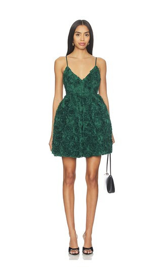 Susana Monaco Flower Texture Dress in Green. - size 0 | Revolve Clothing (Global)