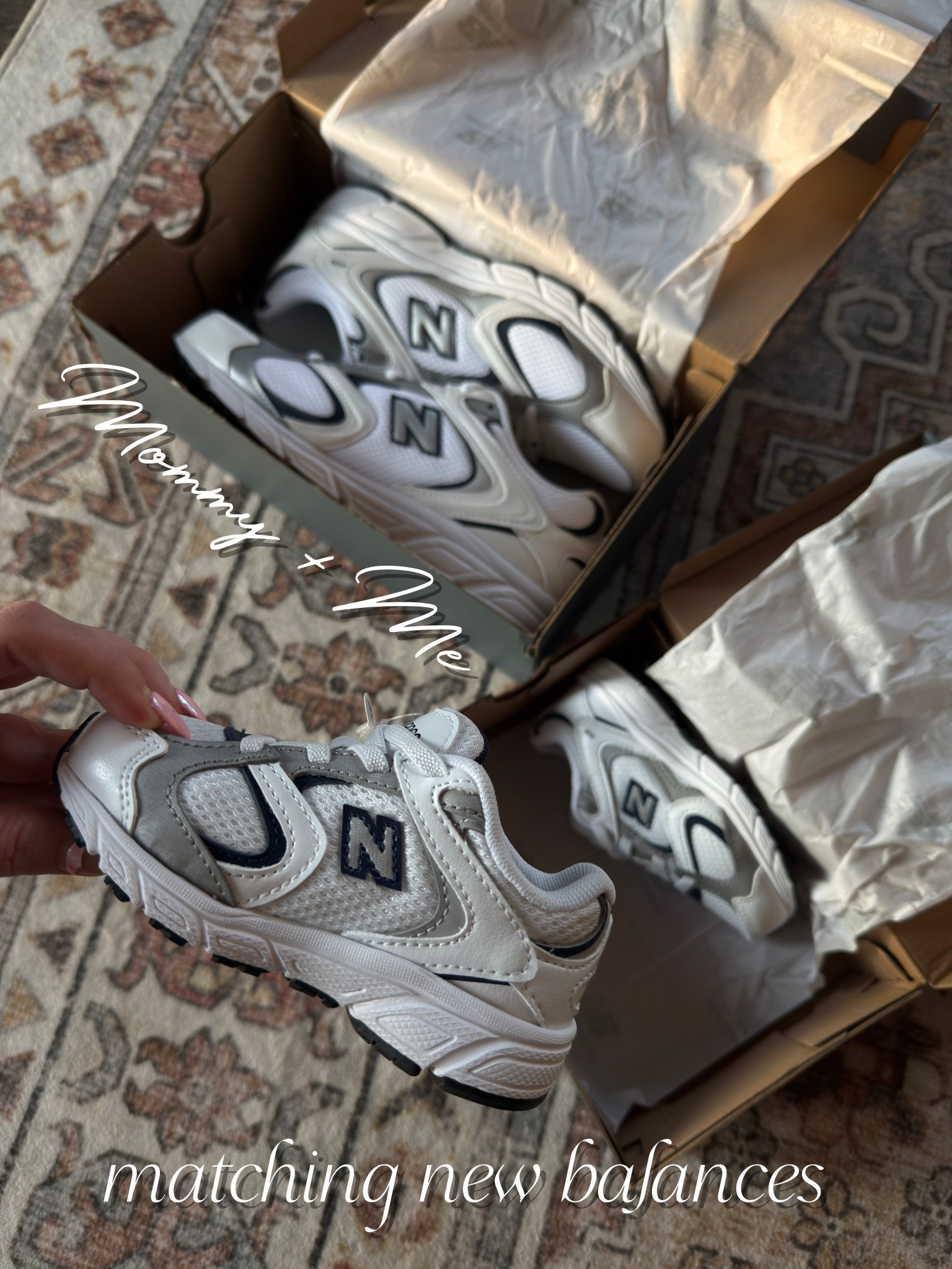 Mommy + me matching sneakers for spring 👟👟 These are the New Balance 408’s and they come in kids and toddler sizes. 

New balance, kids shoes, toddler shoes, toddler boy shoes, women’s sneakers, spring shoes, men’s shoes, men’s sneakers 

#LTKKids #LTKActive