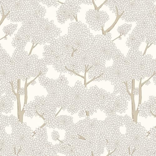 JiffDiff Tree Wallpaper Peel and Stick Jungle Wall Paper Forest Mural Stick on Wallpaper Modern W... | Amazon (US)