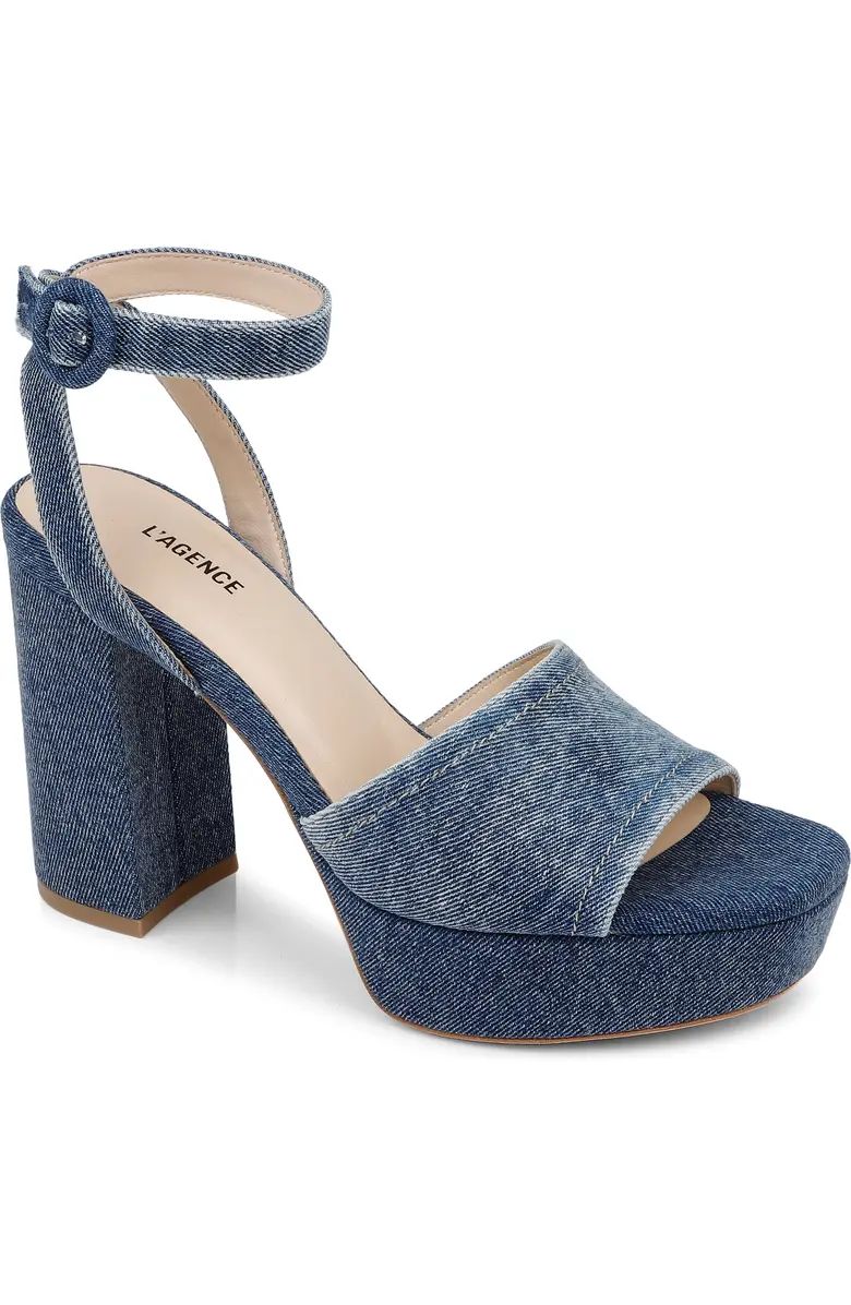 L'AGENCE Andree Ankle Strap Platform Sandal (Women) | Nordstrom | Nordstrom