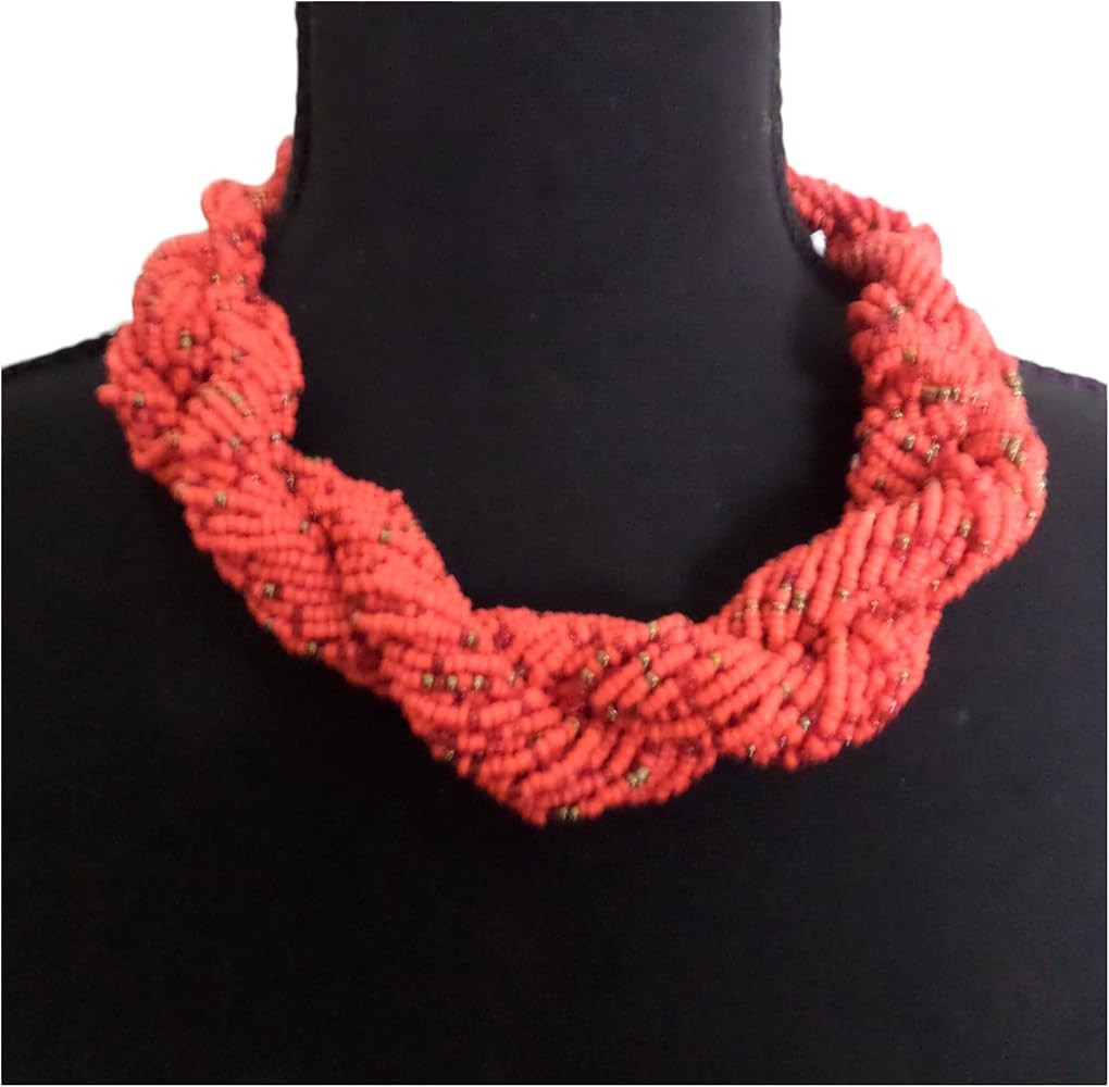 Twisted multi strand Beaded Necklace | Amazon (US)