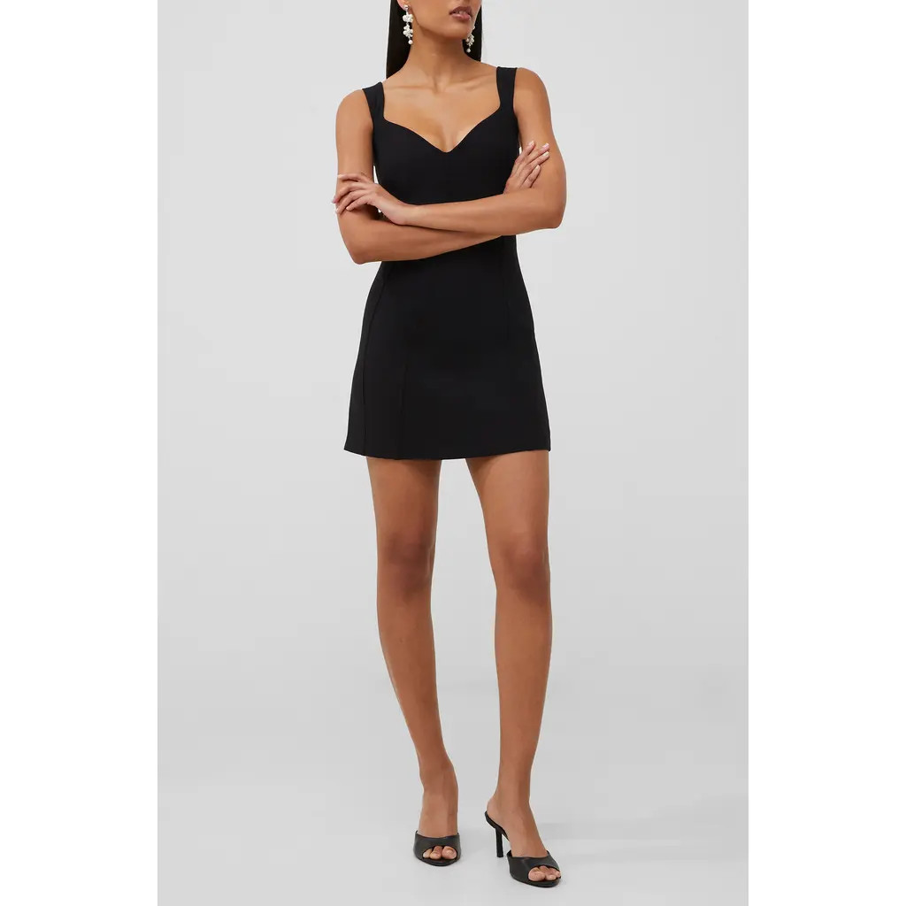 French Connection Ruth Whisper A-Line Minidress in Blackout at Nordstrom Rack, Size 2 | Nordstrom Rack