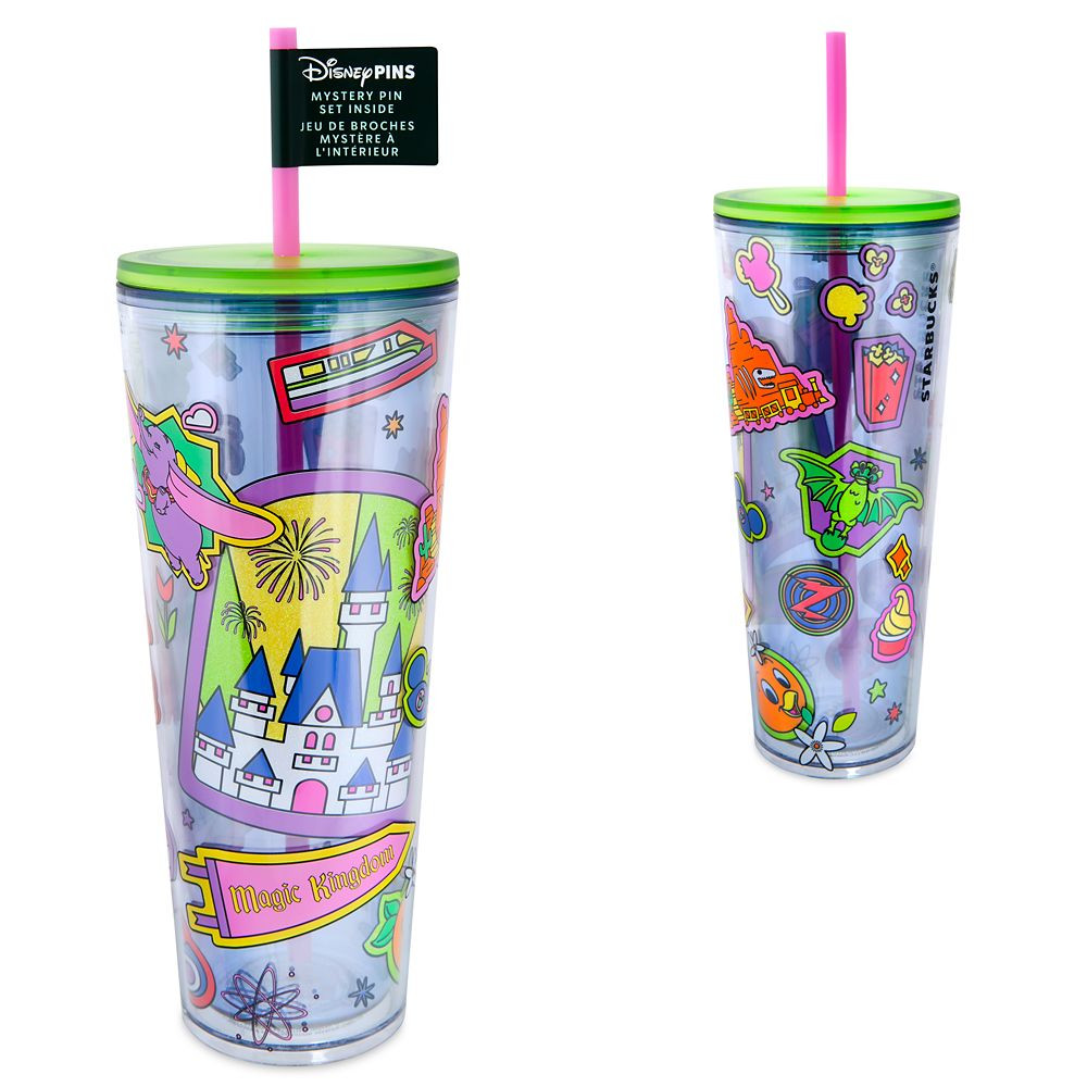 Magic Kingdom Starbucks® Travel Tumbler with Mystery Pin Blind Pack – 2-Pc. | Disney Store