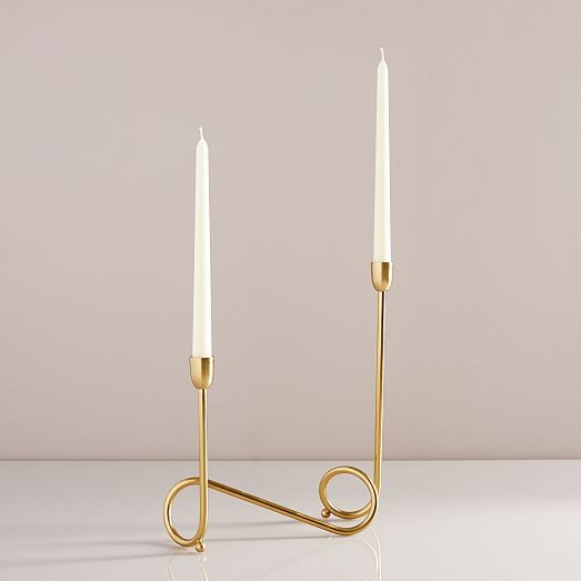 Metal Loop Candelabra | West Elm (US)