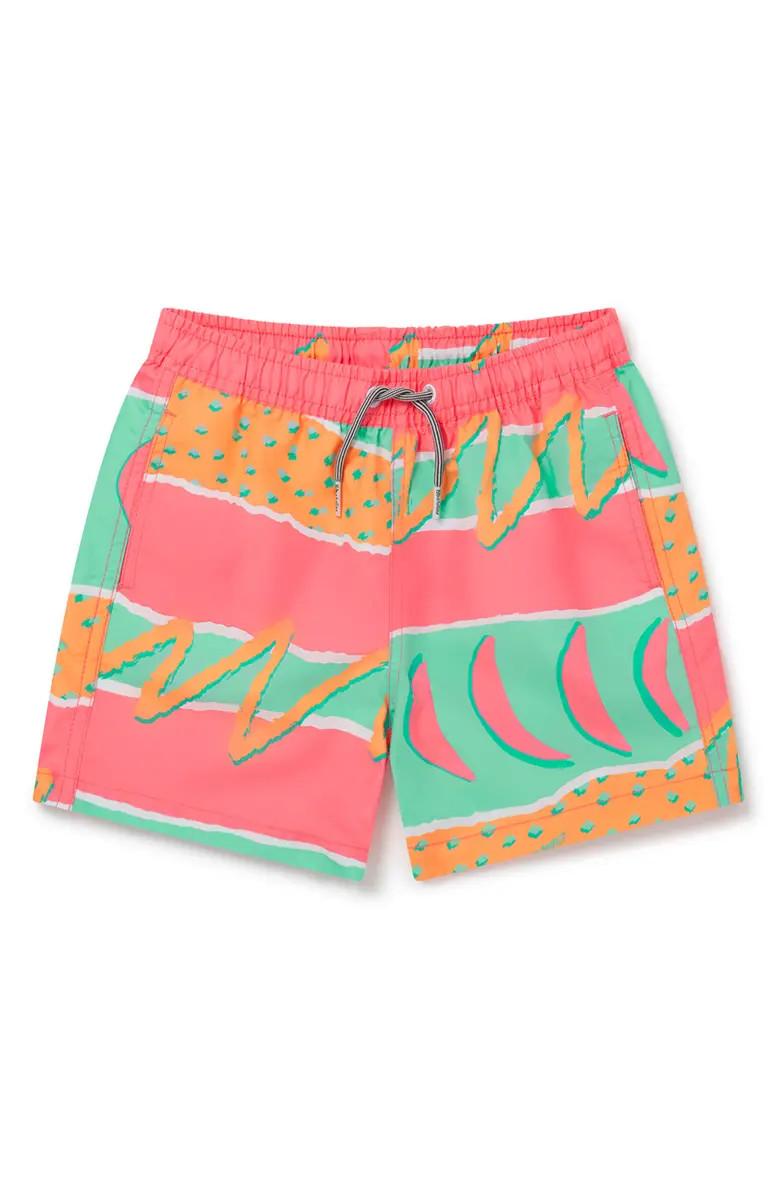 Kids' Retro Print Swim TrunksBOARDIES | Nordstrom