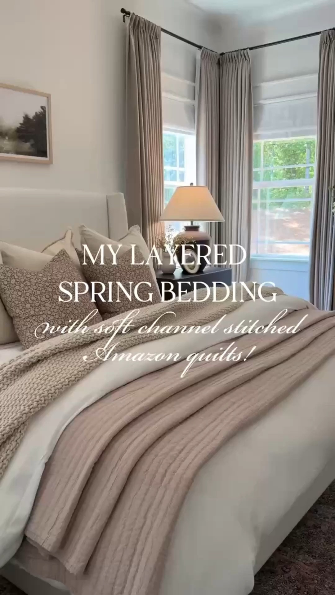 The perfect layered spring bedding in soft neutrals 🙌🏻 The best Amazon quilts!

#LTKHome #LTKSeasonal