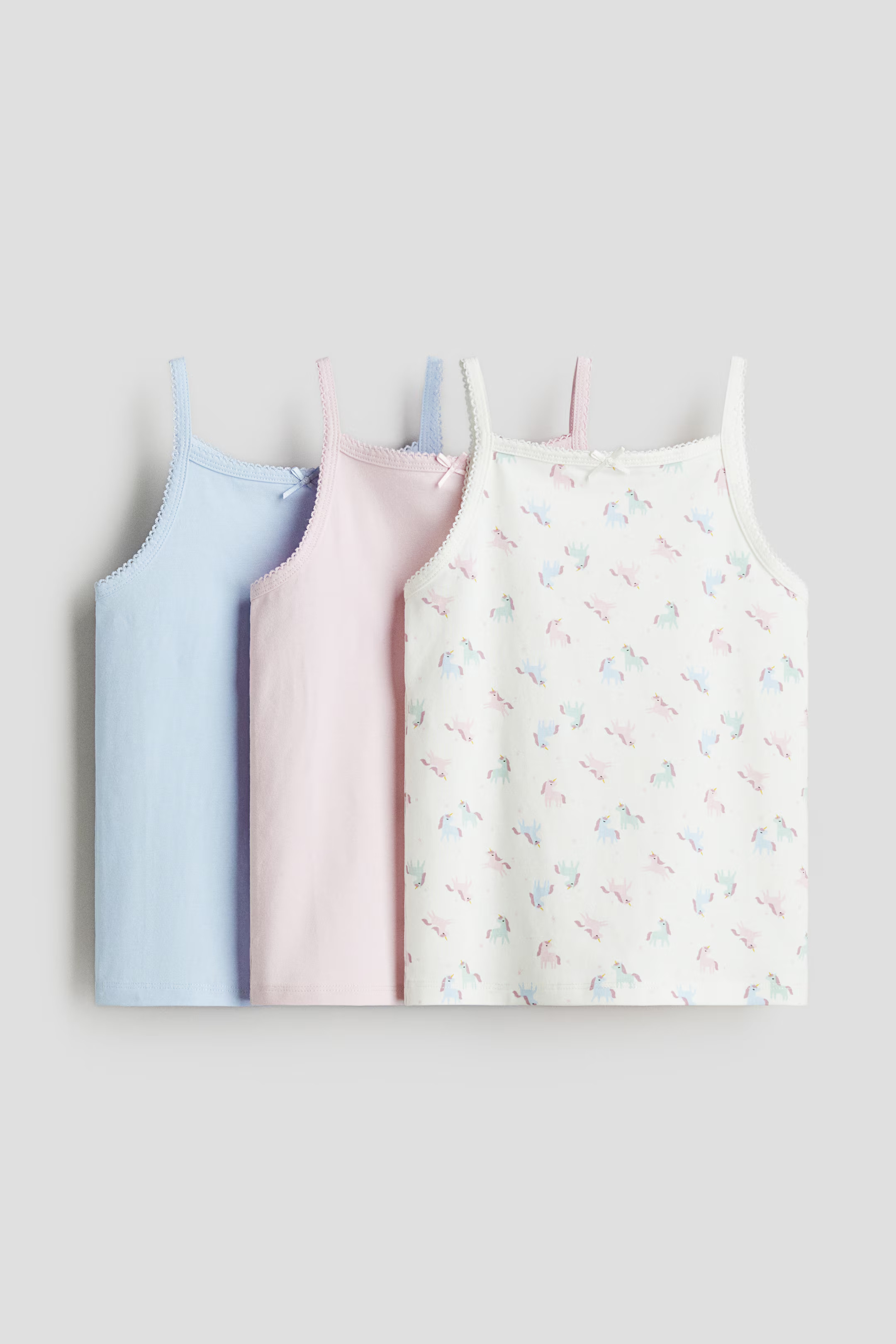 3-pack jersey vest tops | H&M (US + CA)