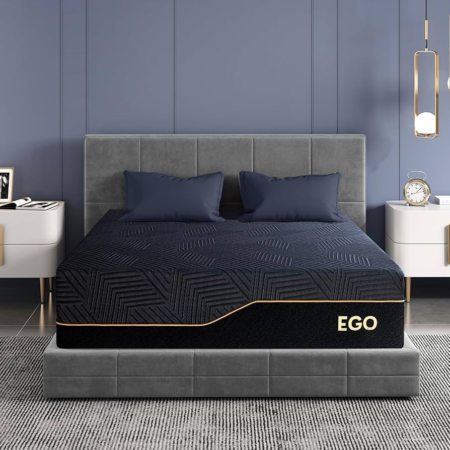EGOHOME 14 Inch Queen Memory Foam Mattress for Back Pain, Cooling Copper Gel Bed in a Box, Foam M... | Amazon (US)
