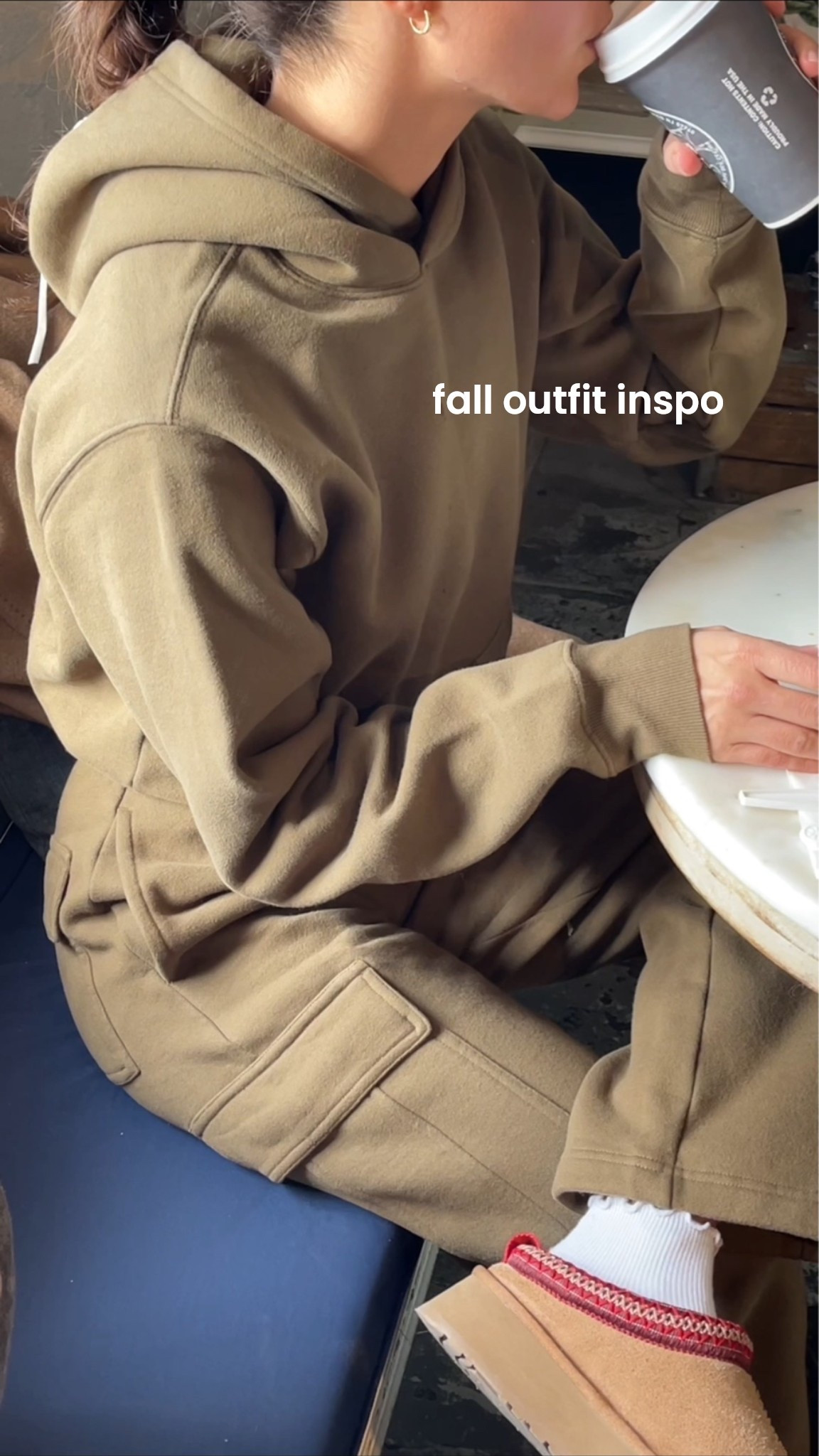 [9/2/26] fall style is here 🤎 fav cozies from @Aritzia | I wear xxs short in Slouch Coat, xs petite in sweatpants and xs in sweatshirt

#LTKSeasonal #LTKPetite #LTKgrwm