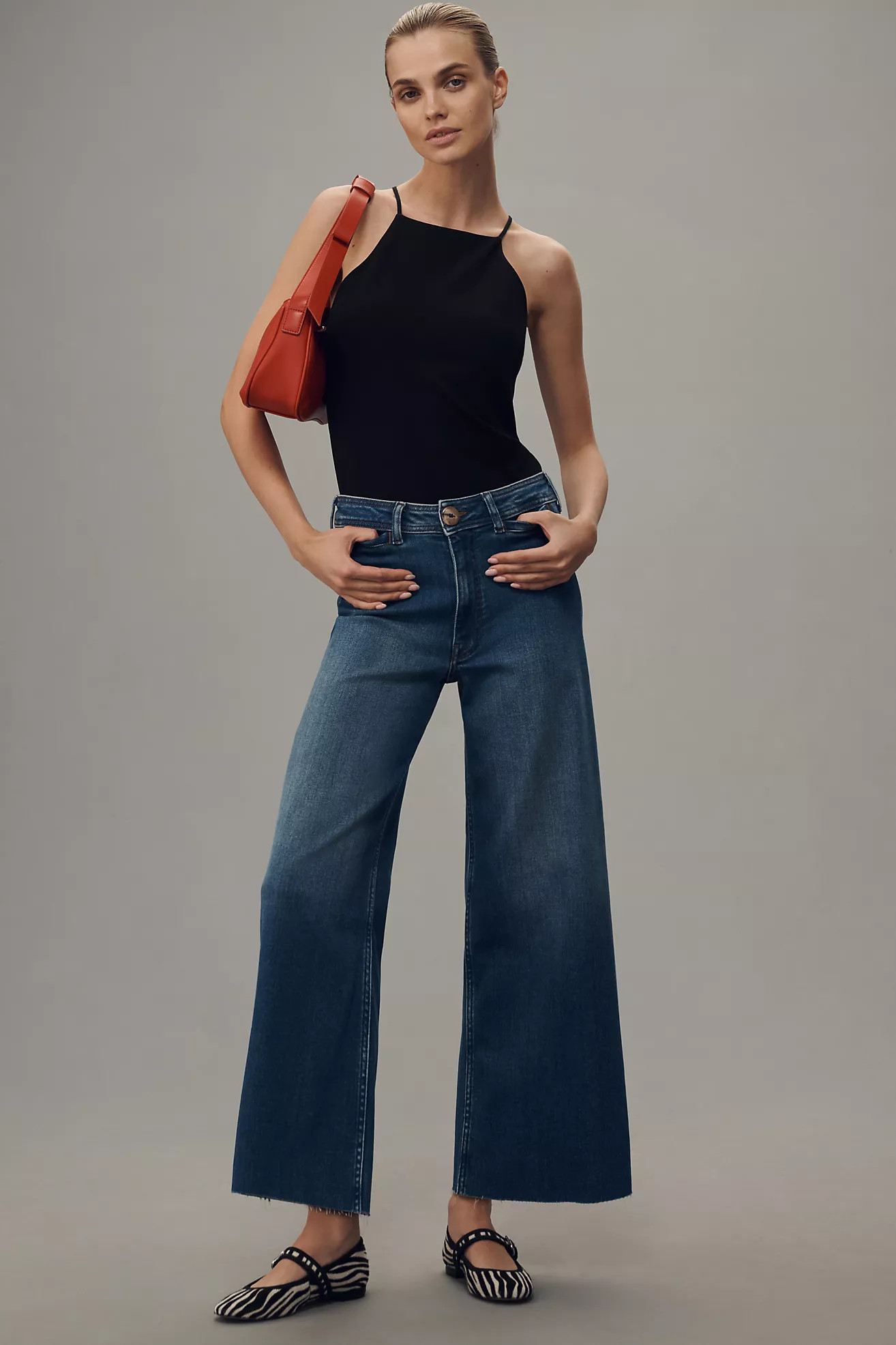The Ettie High-Rise Crop Wide-Leg Jeans by Maeve | Anthropologie (US)