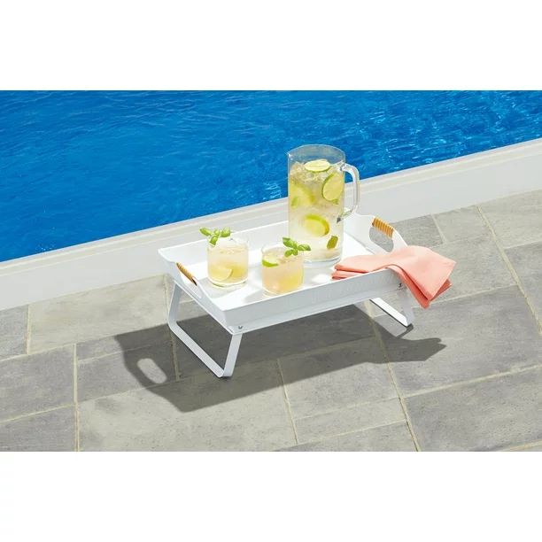 Better Homes & Gardens- White Rectangle Galvanized Bed Tray, 18.5IN L | Walmart (US)