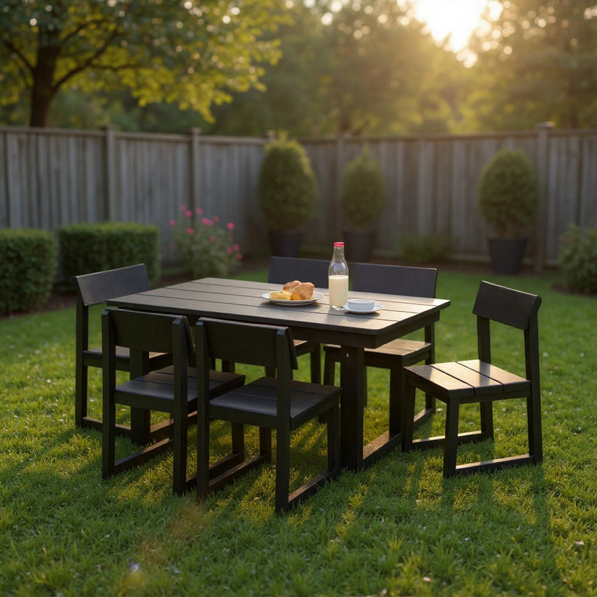 DELTA FURNITURE 7-Piece HDPE Outdoor Dining Set | Wayfair | Wayfair North America